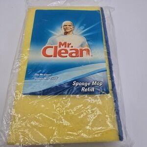 Mr. Clean Sponge Mop Refill 456886 Snap On Snap Off  Yellow Replacement